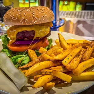 Burger and Fries