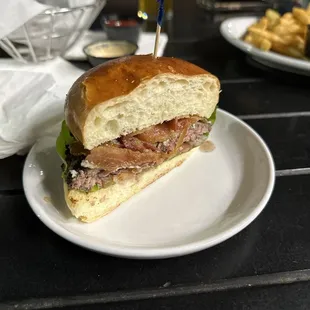 Blue burger