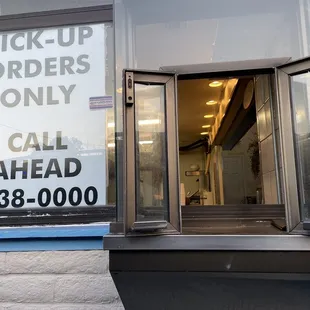 Drive thru window