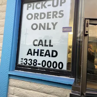 Drive thru sign