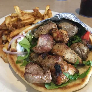 Pork Souvlaki Pita