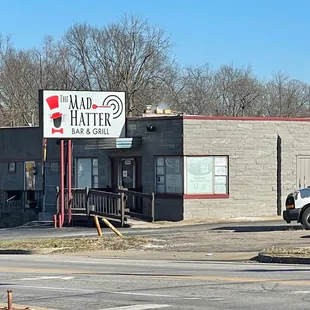 the front of the restaurant