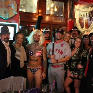 a group of people posing for a picture