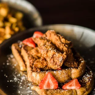 Chicken and French Toast - Brunch served Saturday and Sunday 11 a.m. til 3 p.m.