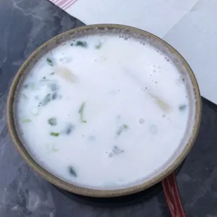 a bowl of yogurt