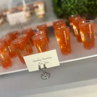 Sparkling Strawberry Boba Shooters for Sweet 16 Party