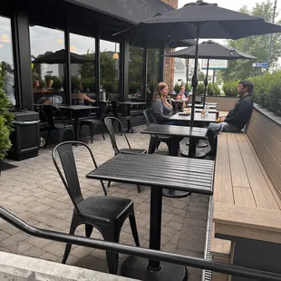 Outside patio- dog friendly!