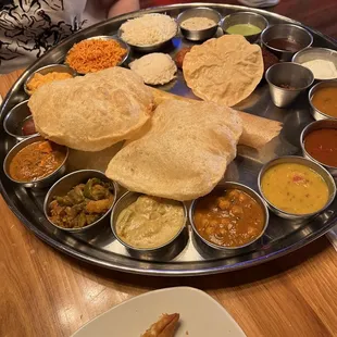 Bahubali Thali. It's huge!