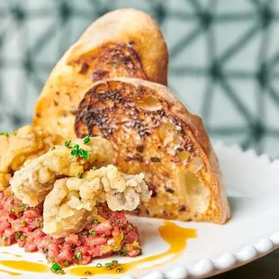 a plate of food on a table