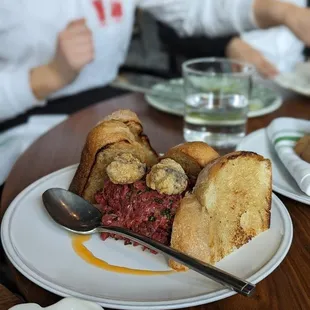 a plate of food on a table