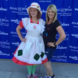 Spreading smiles at the Make a Wish walk
