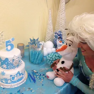 The Snow Queen loves to bring magic to your event. With Olaf in tow she will sure make the little ones smile.