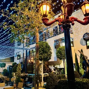 The enchanting outdoor patio.