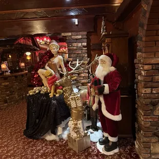 Entrance with Santa