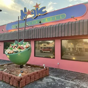 the outside of the restaurant