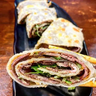 Chinese beef burrito  (ig: angiela.eats)