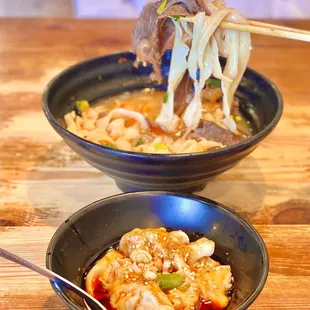 Lan Zhou Noodle, spicy dumplings szechuan style (06/2022)