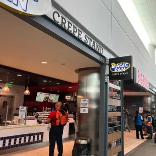 people standing outside