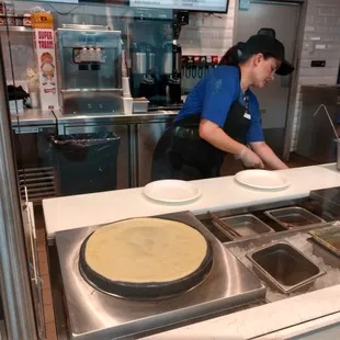 Our crepes on order.