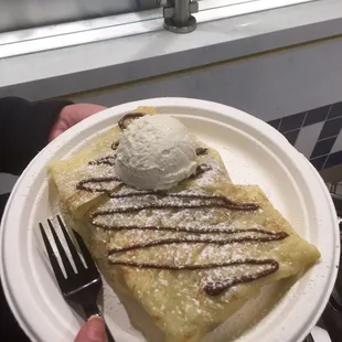 Hazelnut Nutella Crepe