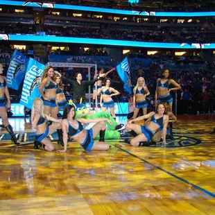 Halftime show at an Orlando Magic game