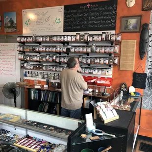 A broad selection of herbs is available