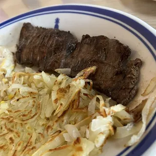 2 Eggs with Skirt Steak