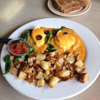 Spinach Eggs Benedict Florentine