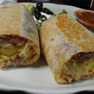 Corned Beef Hash Burrito