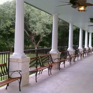 Outdoor waiting area