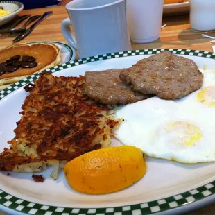 My breakfast...the sausage was my favorite part!