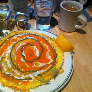 Denver Omelet. Green peppers, onions, tomatoes and a host of other goodness