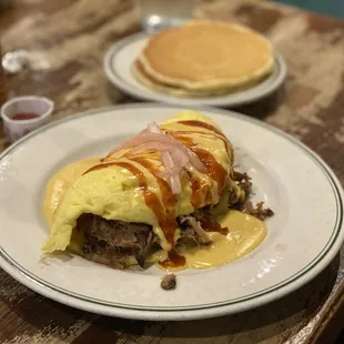 Pulled Pork Jalapeño Omelette