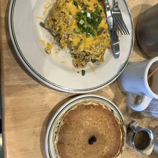 Blueberry Pancakes Eggs