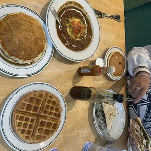 Chocolate Chip Pancake Combo