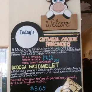 Love the cow on the specials menu