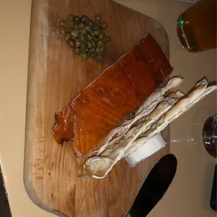 Blackened Smoked Salmon Board