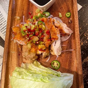Yuringi Chicken Lettuce Wraps