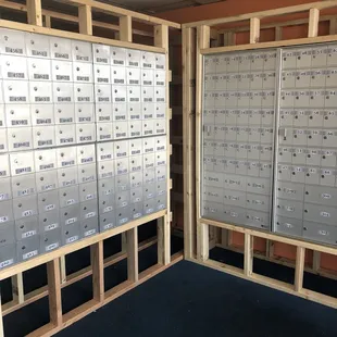 They were remodeling the private mailboxes but they already looked great!