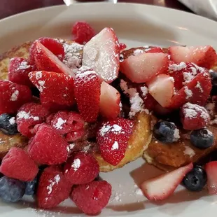 Triple berry French Toast...delicious!