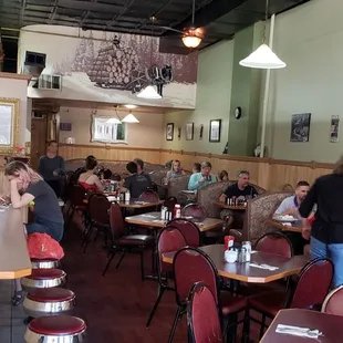 Warm, welcoming atmosphere with plenty of seating...