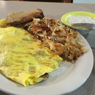 Ham and Cheese Omelettes