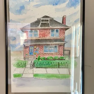 Drawing of the shop - too cute!