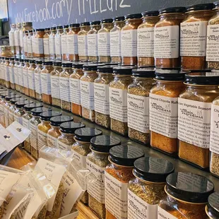 Over 50+ spices