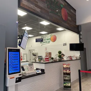 the front counter