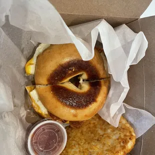Bagel Egg Bacon Cheese Sand