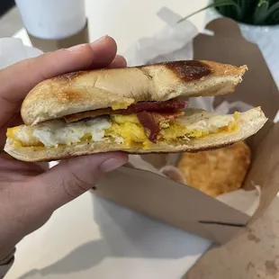 Bagel Egg Bacon Cheese Sand