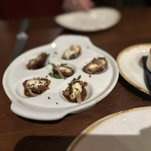 Warm Goat Cheese Stuffed Dates