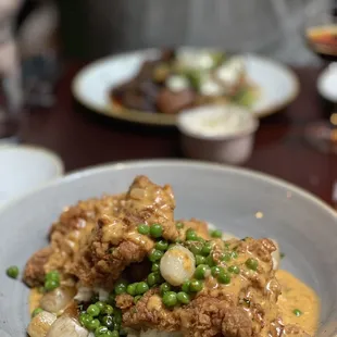 Fried chicken thighs
