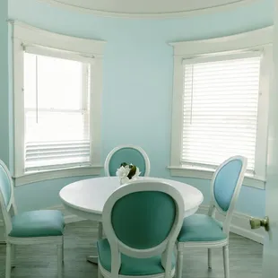 Our Turret Room is on our second floor adjacent to the Main Gallery and is available for coworking or bookable for private meetings and call